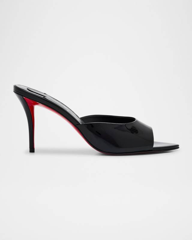 Miss Z Patent Red Sole Mule Sandals